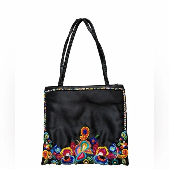 Y2K beaded folk shoulder bag - Picture 2 of 8